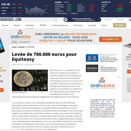 Equiteasy dans BOURSIER.COM